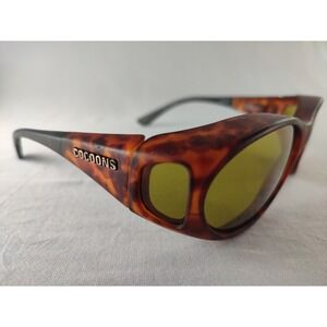 Cocoons StreamLine C607Y Tortoise Fit Over Sunglasses OverRx Yellow Lenses